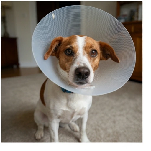 Dog during a veterinary consultation